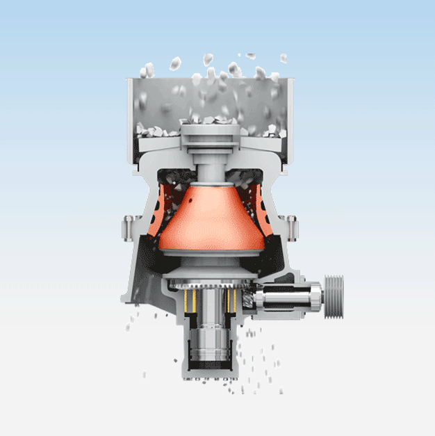 单缸圆锥破碎机产品原理图